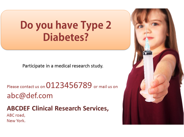 research study advertisement sample